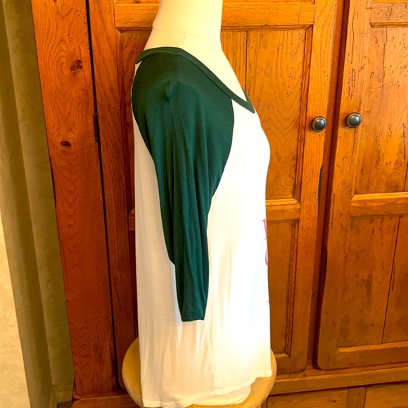 🎄Christmas 3/4 Slv Tee “KEEP CALM and JINGLE ON” Size Medium🎅🏼 - Picture 5 of 10